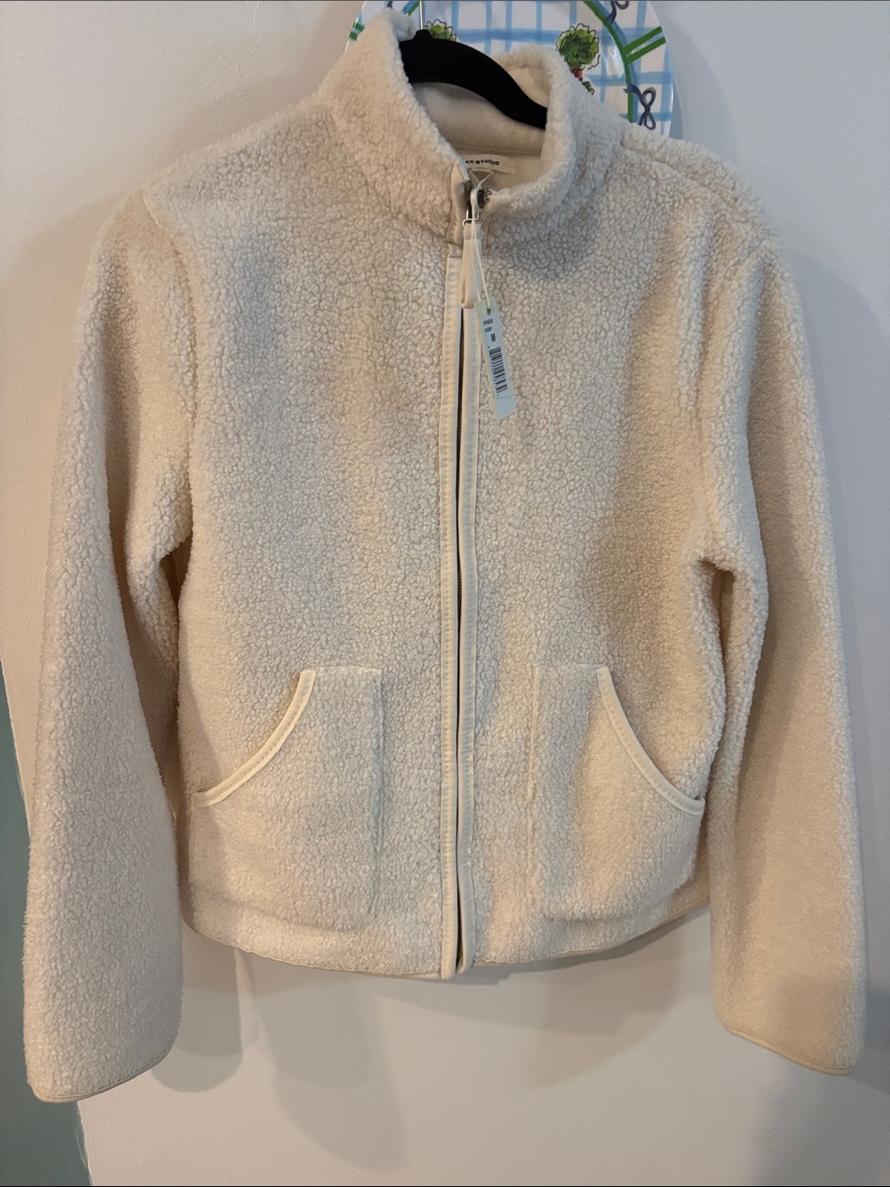 NWT MAX STUDIO SHERPA FULL ZIP JACKET